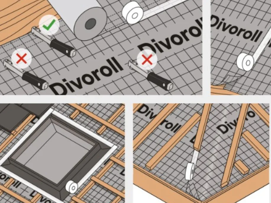 Instrucțiuni de montaj pentru folia Divoroll Standard Plus